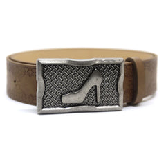 2024 New Gothic Retro High Heels BuckleY2k Belt Waistband Jeans Skirt Dress Women Brown Printed Grunge Belt Accessories