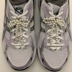 Korean Pearl Bow Shoe Buckle Accessories Cute Beaded Bag Pendant Key Chain Jewelry Personality Sweet Girl Shoe Decoration