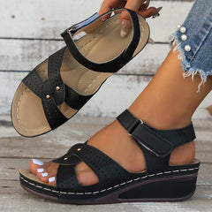 Fashion Plus Size Wedge Sandals Women Summer 2023 Casual Platform Walking Sandalias Mujer Comfortable Non Slip Beach Shoes Woman