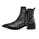 Wythe Pointed Toe Rivets Boots - 2 Colors