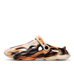 Yellow Men's Closed Toe Beach Slide Sandals