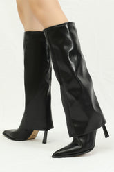 New Fashion Spring Outfit Pointed Toe Knee-High Trouser Boots