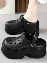 Hollow Crocs Sandals Slippers Platform Shoes