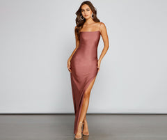 Michelle High-Slit Formal Dress