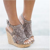 Candace Taupe Wedges