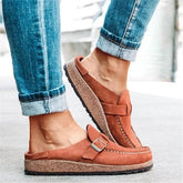 Casual Comfy Leather Slip On Sandals
