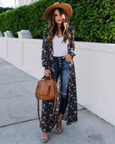 All Is Well Floral Duster Kimono