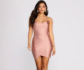 All The Right Moves Cowl Neck Mini Dress