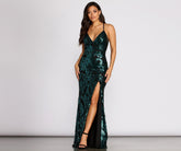 Annalise Scroll Sequin Cross Back Dress