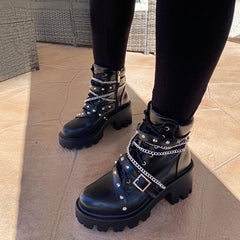 Multicolor/Black Martin Boots