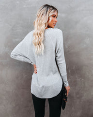 Breckenridge Thermal Contrast Top - Heather Grey