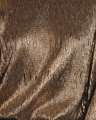 Bright Spark Billowed Crop Blouse - Gold