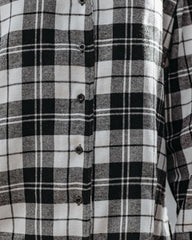 Bruno Cotton Blend Plaid Button Down Tunic