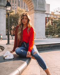 Bryant Colorblock Button Down Blouse