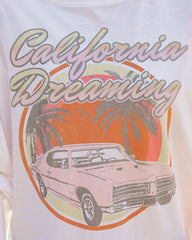 California Dreaming Cotton Long Sleeve Crop Top