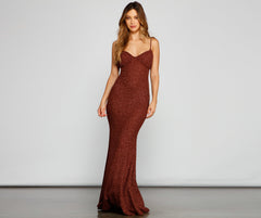 Camille Glitter Knit Mermaid Dress