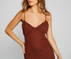 Camille Glitter Knit Mermaid Dress