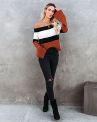 Carmen Bell Sleeve Off The Shoulder Sweater Top