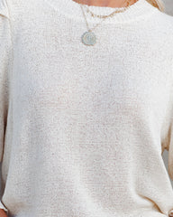 Carter Puff Sleeve Knit Top - Cream