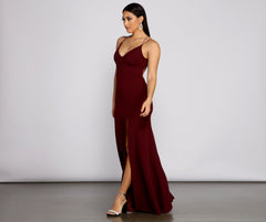 Chloe Lace-Up Back Formal Dress