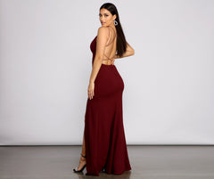 Chloe Lace-Up Back Formal Dress