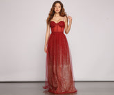 Cressida Formal Glitter A-Line Dress