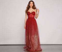 Cressida Formal Glitter A-Line Dress