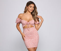 Darling And Chic Floral Mini Dress