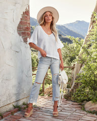 Destiny Cotton Top - Optic White