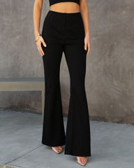 Duffy High Rise Wide Leg Pants - Black