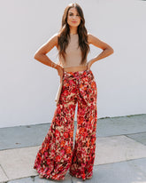 Dandelion Dreams Printed Wide Leg Pants
