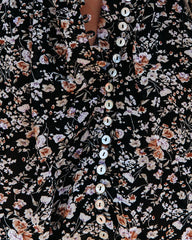 Elmore Floral Button Down Crop Blouse