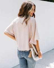 Elton Drape Blouse - Ecru