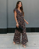Ever Mine Paisley Ruffle Jumpsuit
