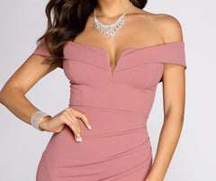 Everylynn Formal Wrap Mermaid Dress