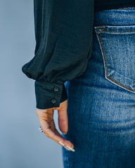 Exceptional Drape Blouse - Black