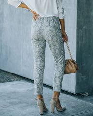 Angie High Rise Python Legging