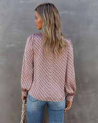 Falling Quickly Printed Blouse