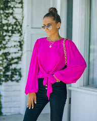 Feeling Freesia Tie Blouse