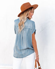Flint Relaxed Chambray Top