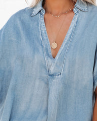 Flint Relaxed Chambray Top