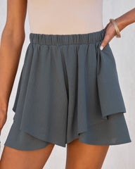Flutter Away Shorts - Dark Sage