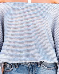 Focus On Me Off The Shoulder Thermal Knit Top