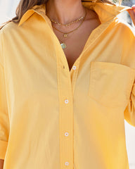 Forrester Cotton Pocketed Romper - Yellow