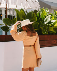 Fountain Dreams Mini Skirt - Apricot