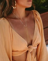 Fountain Dreams Mini Skirt - Apricot