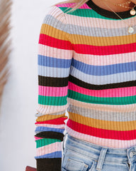 Free To Love Striped Sweater