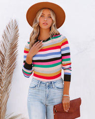 Free To Love Striped Sweater
