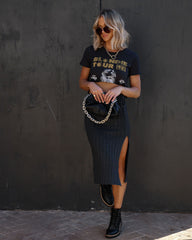 Gilmore Knit Drawstring Midi Skirt