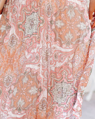 Giuseppe Pleated Paisley Midi Skirt